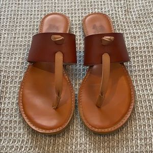 Cognac sandals